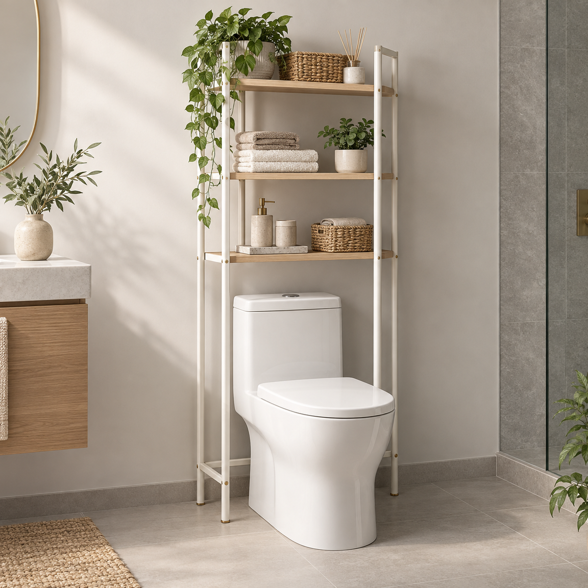Slim Over-Toilet Rack hero view