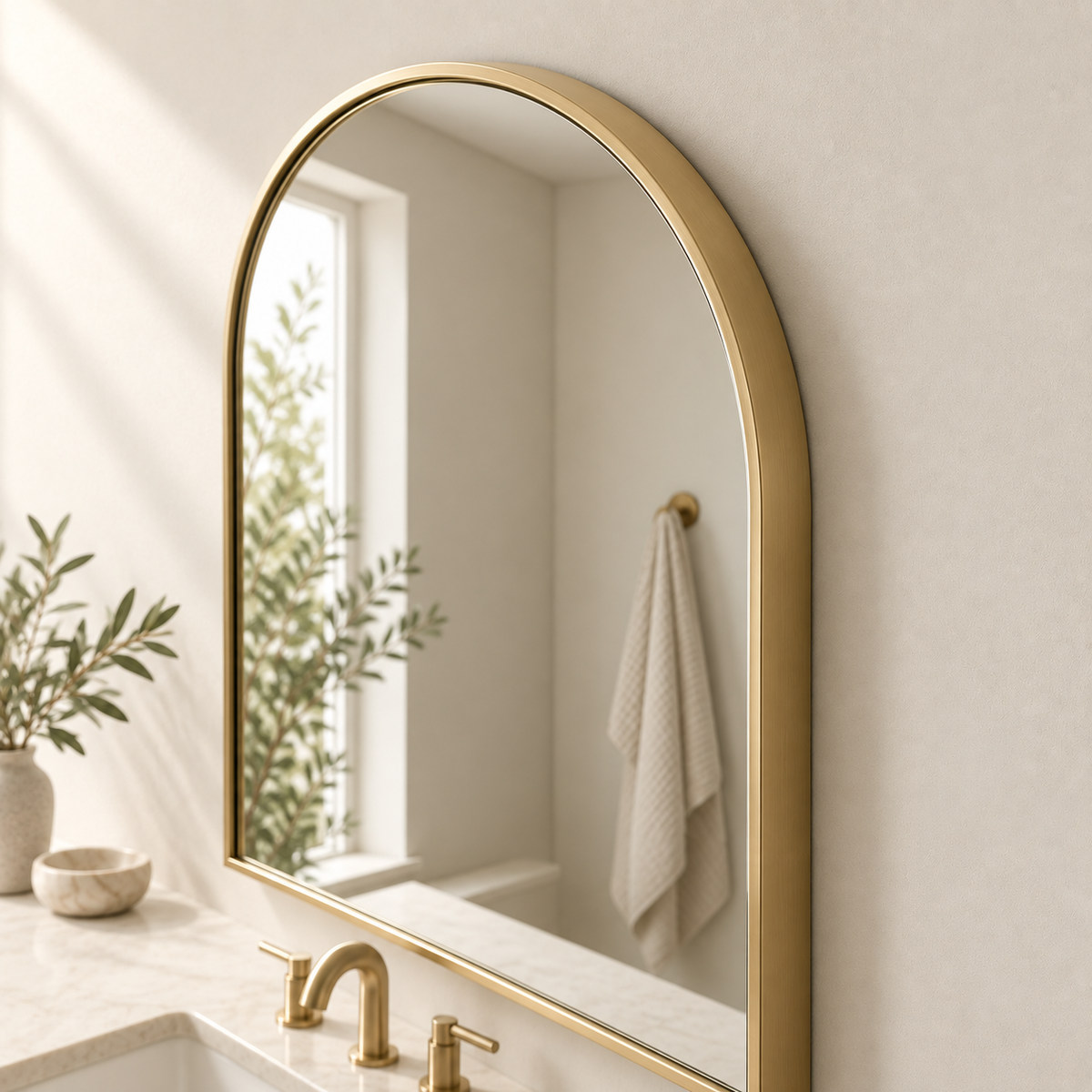 Arched Vanity Mirror detail view