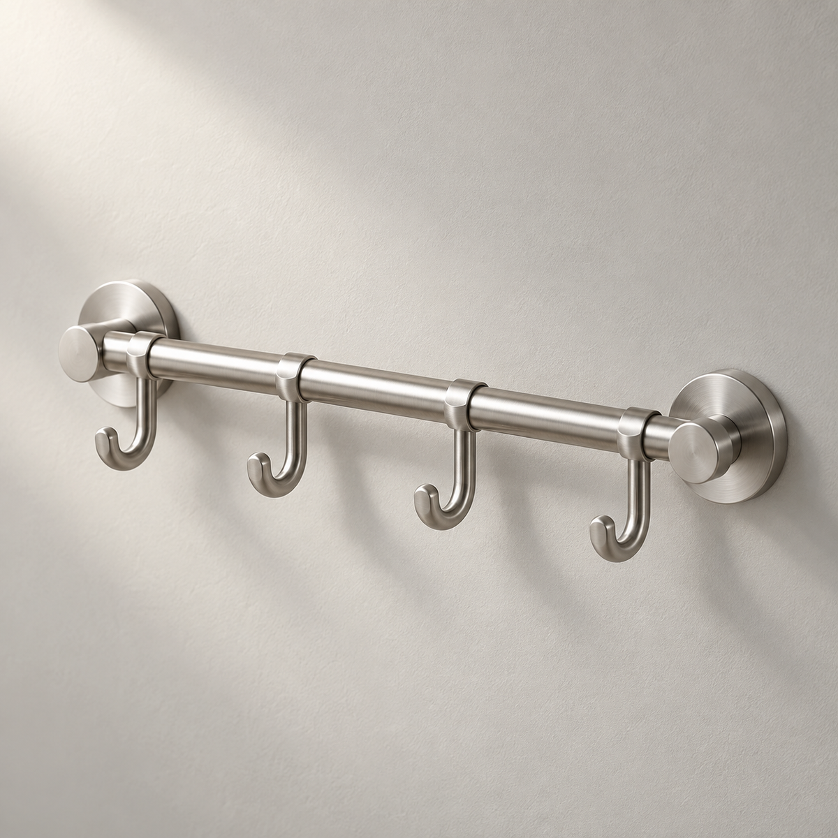 Brushed Steel Hook Rail hero view