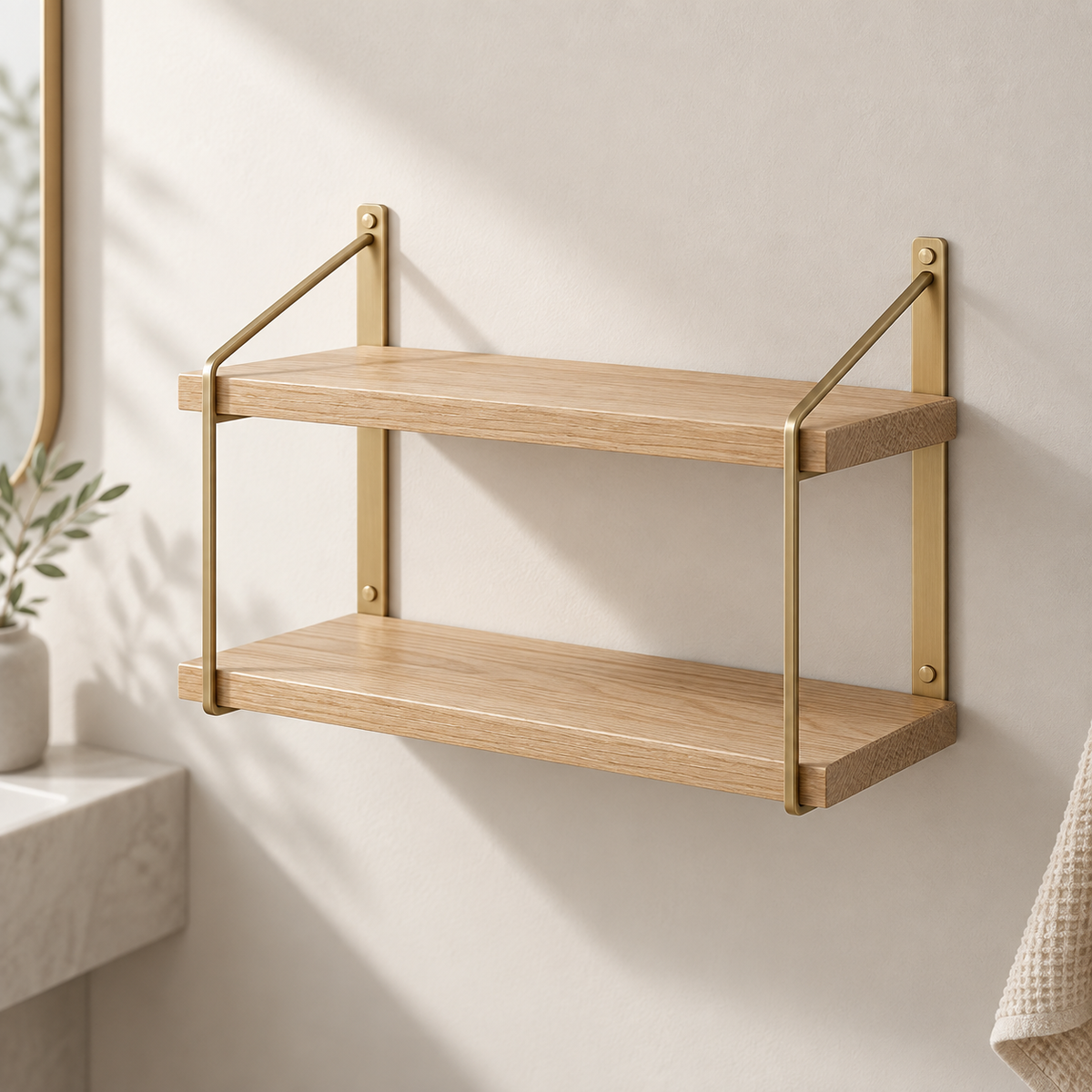 Oak Wall Shelf hero view