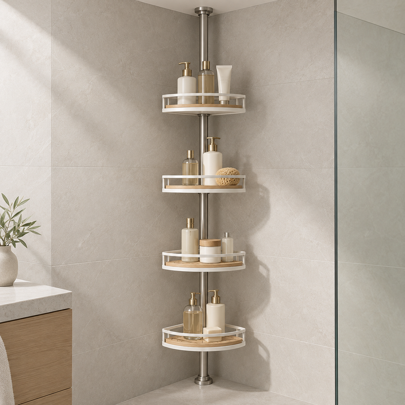 Tension Corner Shower Organizer