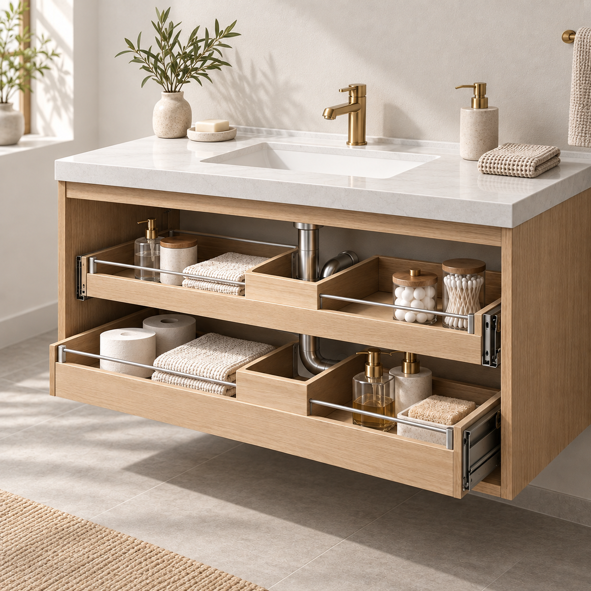 Under-Sink Drawer System lifestyle view